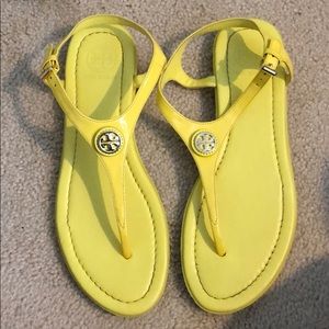 Yellow Tory Burch Sandals